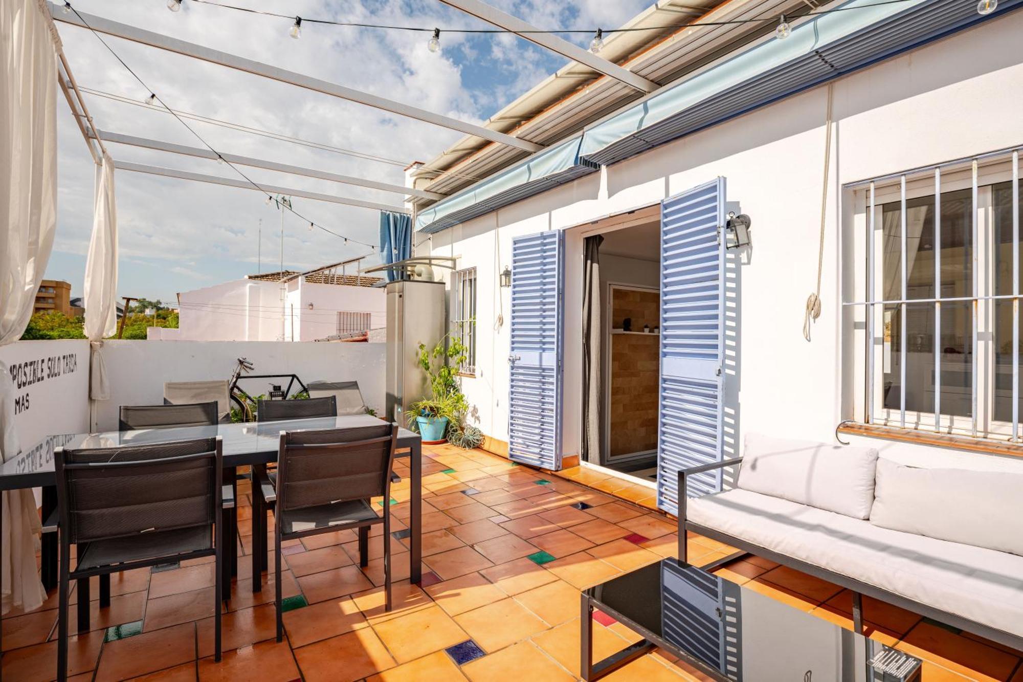 Ático la Azotea con terraza PRIVADA Sevilha Exterior foto